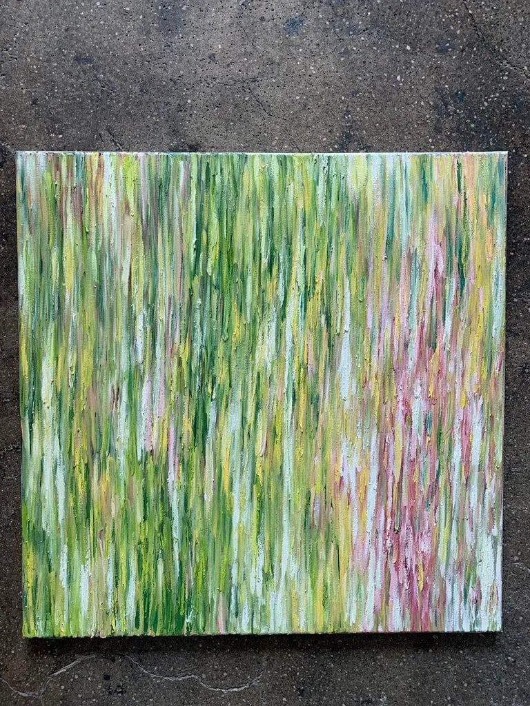 "Outside My Window" Contemporary Abstract Expressionist Oil Painting by Monica Shulman - 2