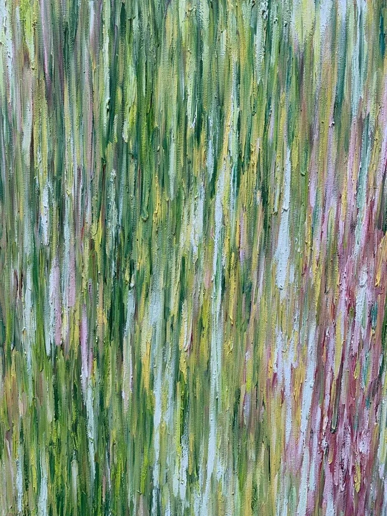 "Outside My Window" Contemporary Abstract Expressionist Oil Painting by Monica Shulman - 3