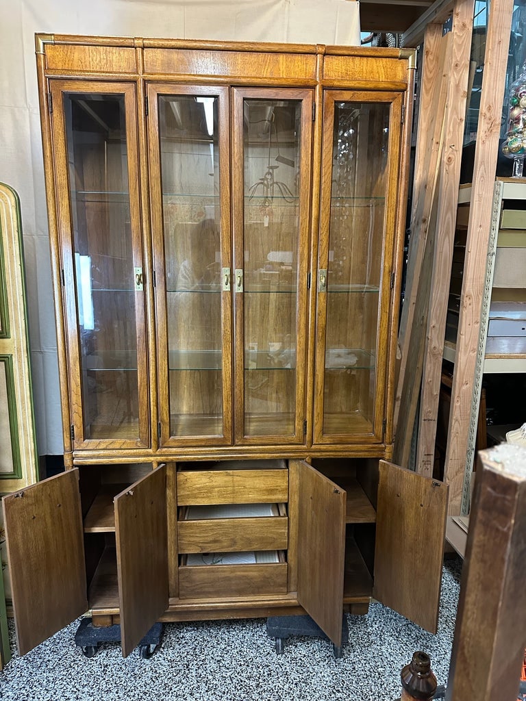 Drexel Campaign China Cabinet Accolade Collection - 2