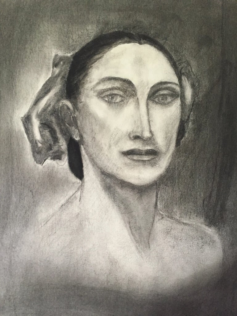 Vintage Charcoal Portrait - 2