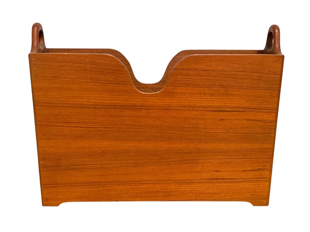 Mid 20th Century Danish Teak Wood Magazine Rack - 2