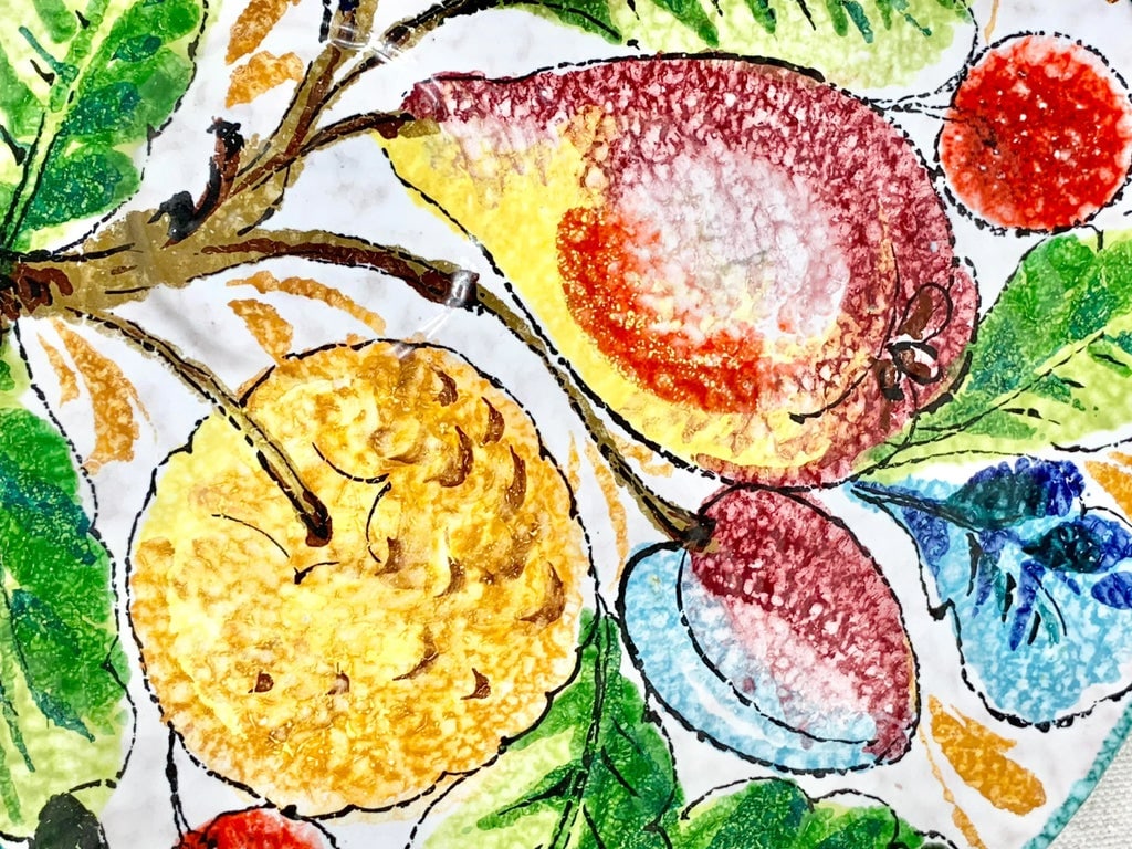 Vintage Italian Fruit Plates-Set of 6 - 7