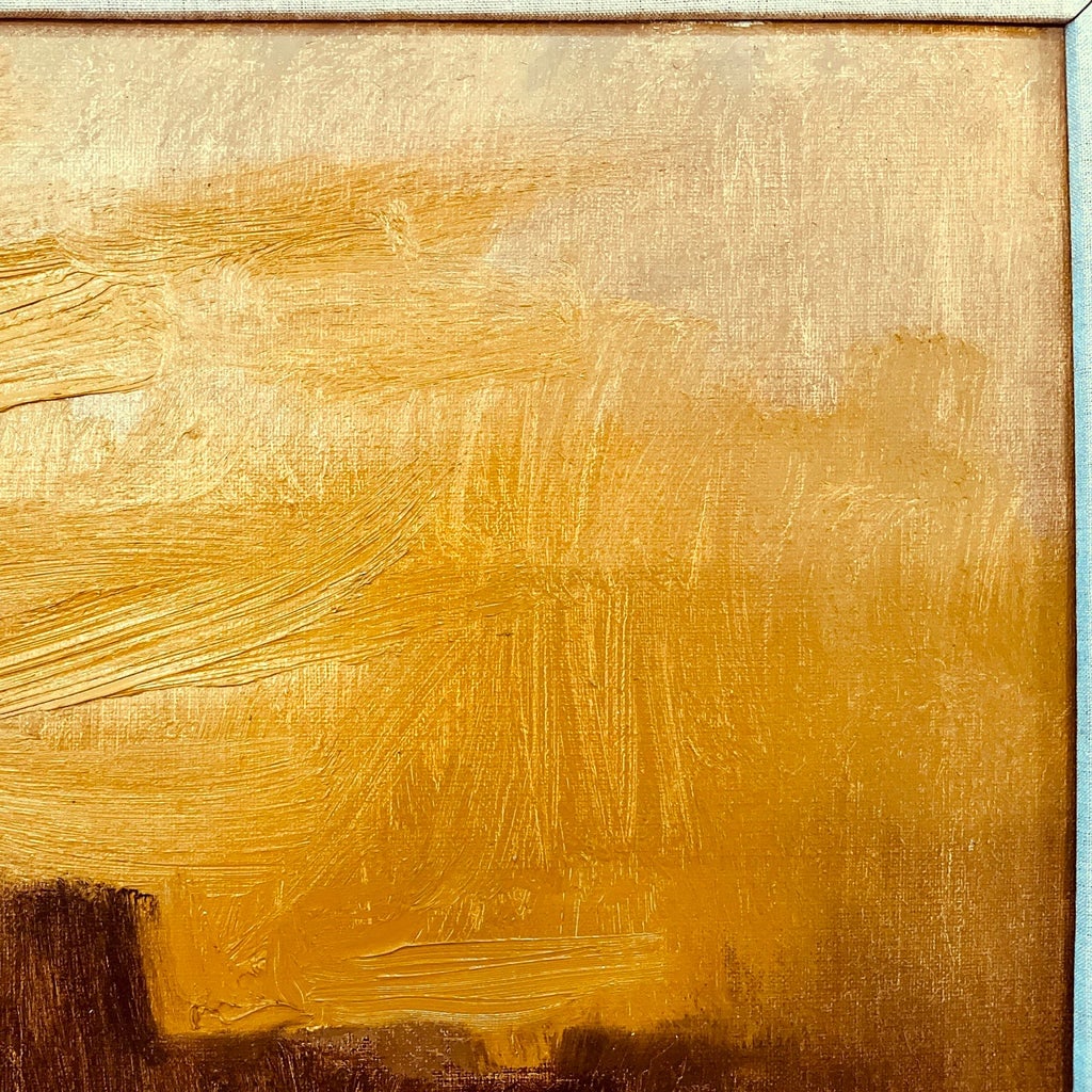 1980's Abstract Impressionist Desert Landscape - After Sunset by Robert Baranet - Rare Carl Laughlin - 5