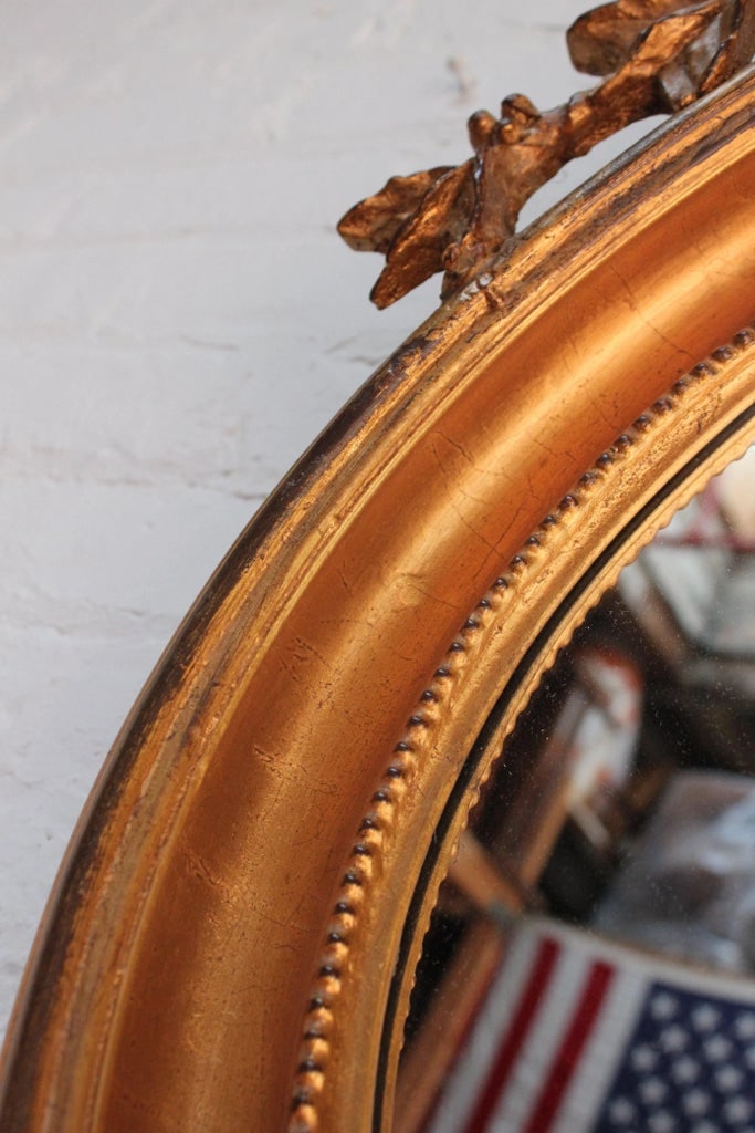 American Regency-Style Perched Eagle Acanthus Giltwood Wall Mirror - 6