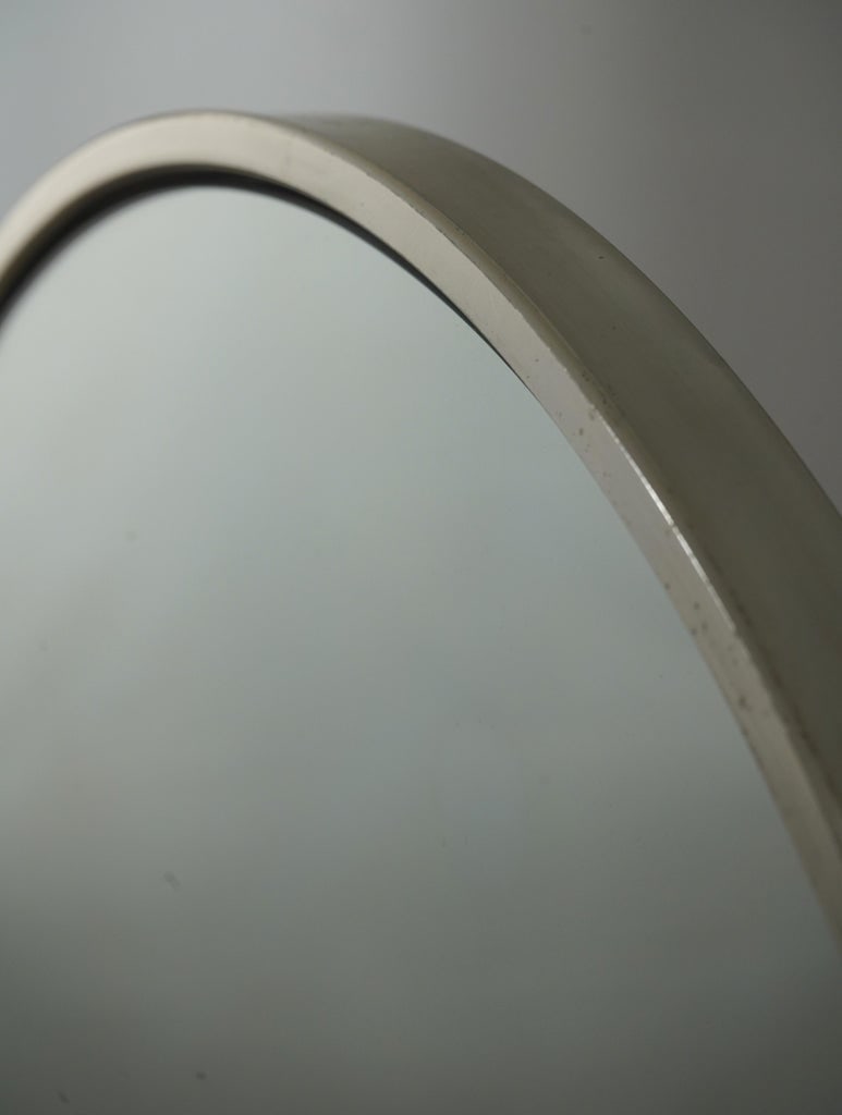 Art Deco Style Walnut & Chrome Dressing Mirror - 12