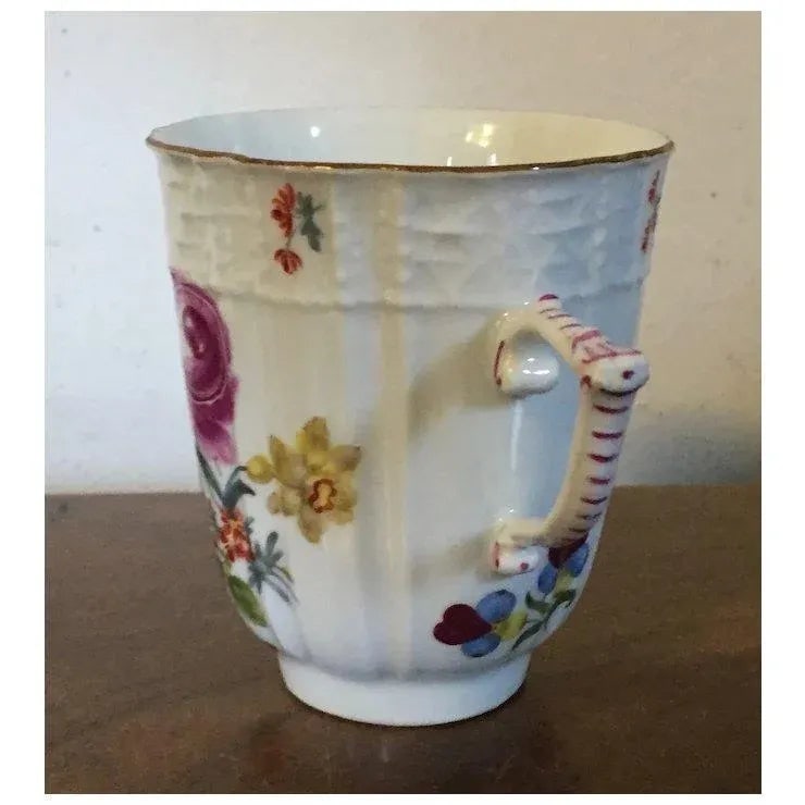 Antique 19th Century Meissen Porcelain Tall Cup for Tea or Coffee - 7