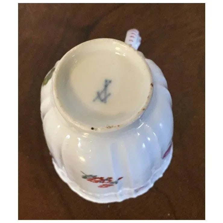 Antique 19th Century Meissen Porcelain Tall Cup for Tea or Coffee - 9