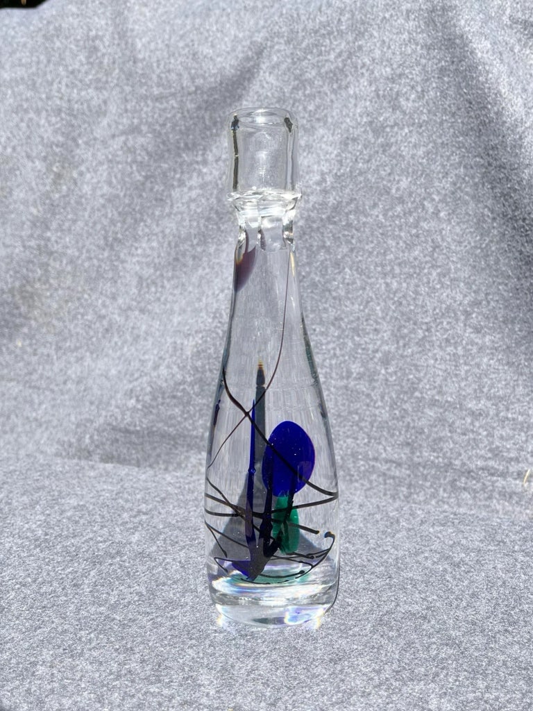 1955 Vicke Lindstrand for Kosta Boda - Art Glass Candlestick - 5