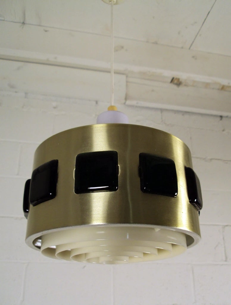 Mid-Century Modern Swedish Spun Aluminum Pendant by Erik Hoglund And - 7