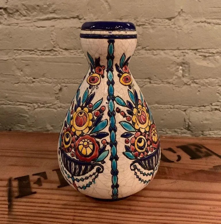 1930s Vintage Charles Catteau for Boch Freres Keramis Vase - 3