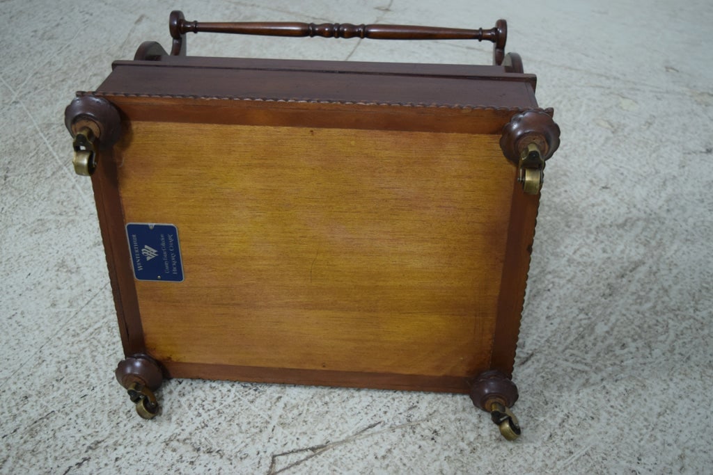 Hickory Chair Co Winterthur Mahogany Canterbury Magazine Rack - 6