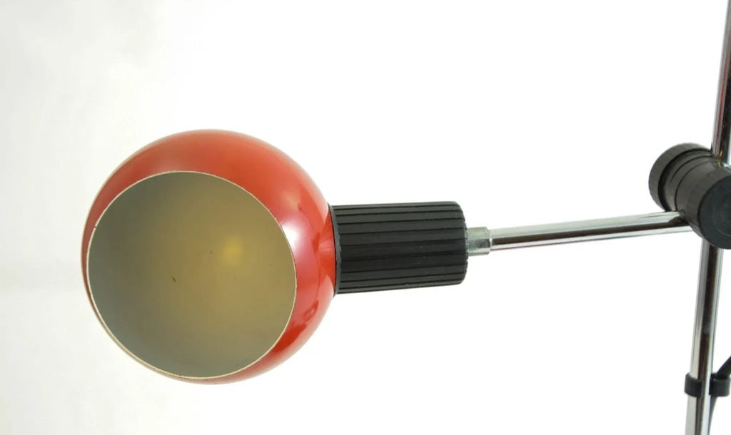 Postmodern Red Table Lamp by Veneta Lumi Italy 1970s - 7