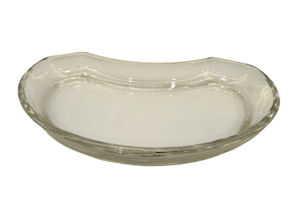 Mid 20th Century Val Saint-Lambert Crescent Crystal Salad Plates- Set of 11 - 8