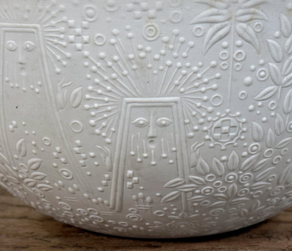 Mid Century Modern Rosenthal Bjorn Wiinblad Die Zauberflote White Porcelain Art Bowl - 5