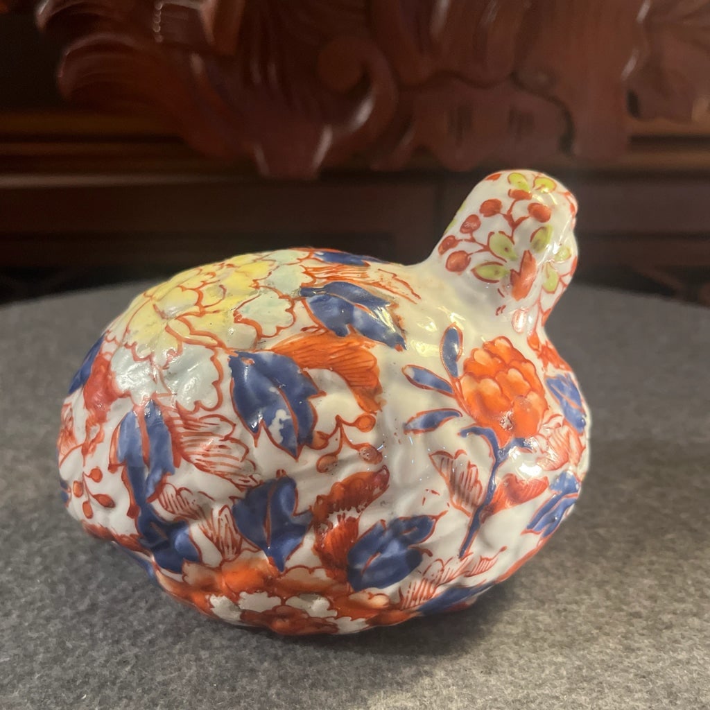 Early 20th Century Chinese Imari Duck Figurine - 3