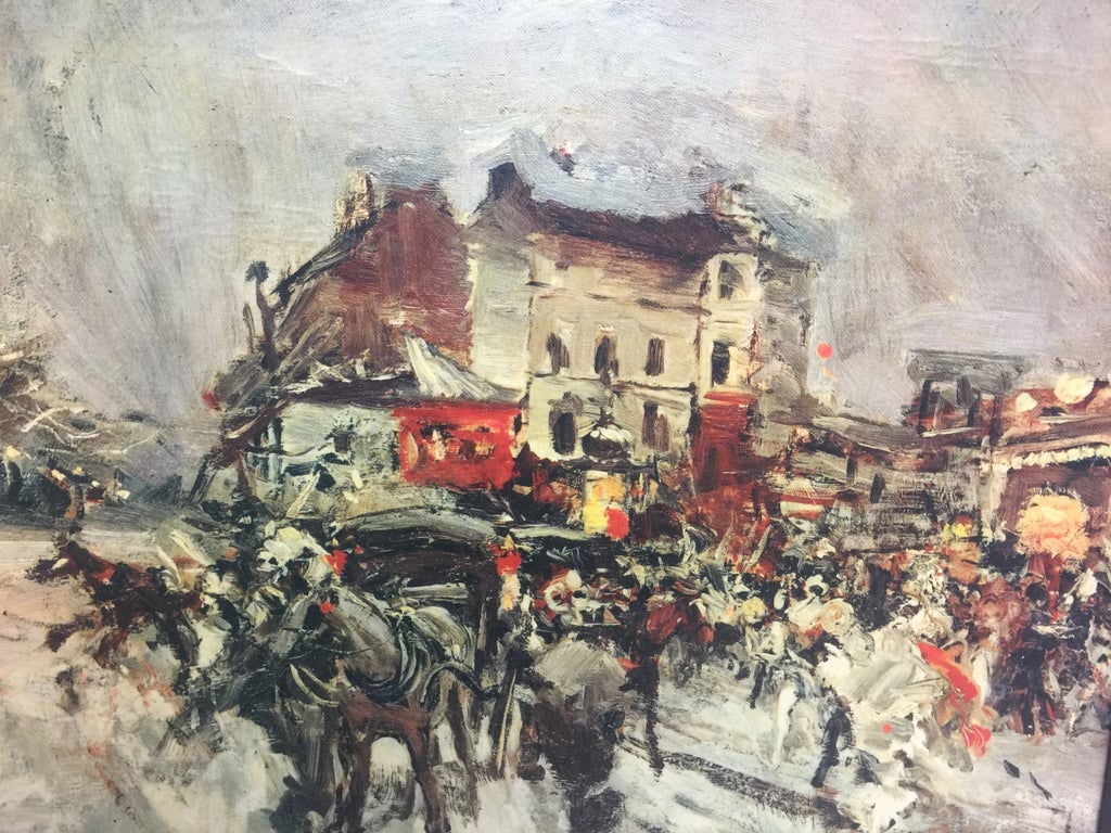 Vintage Original "Chaos" Unsigned Painting - 2