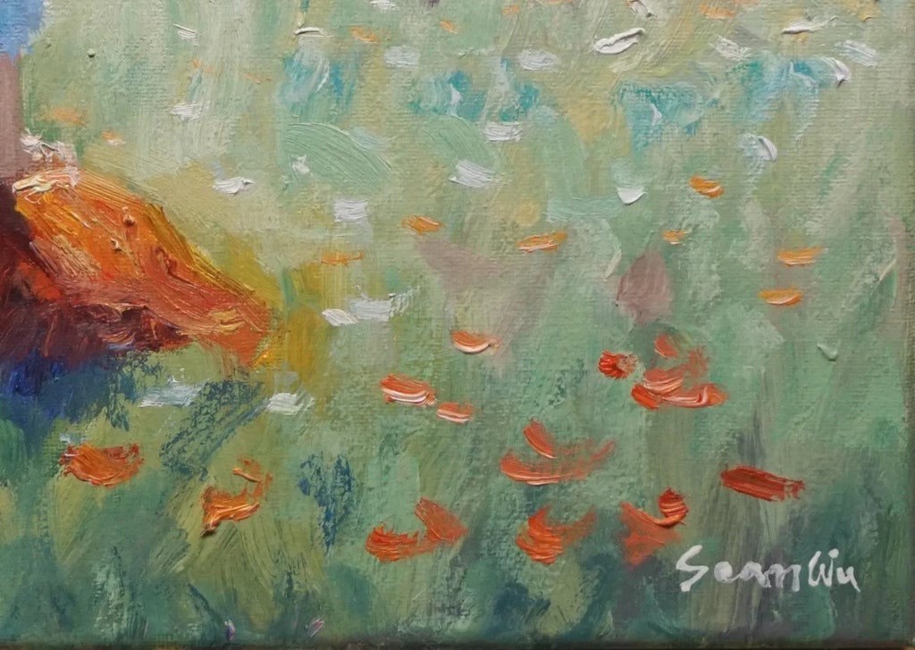 Sean Wu Original Oil Painting, Girl & Her Horse - 4