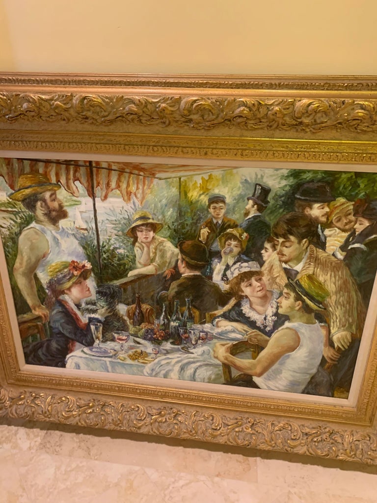 1970s Figurative Aesthetic Movement Style Oil Painting, Framed - 2