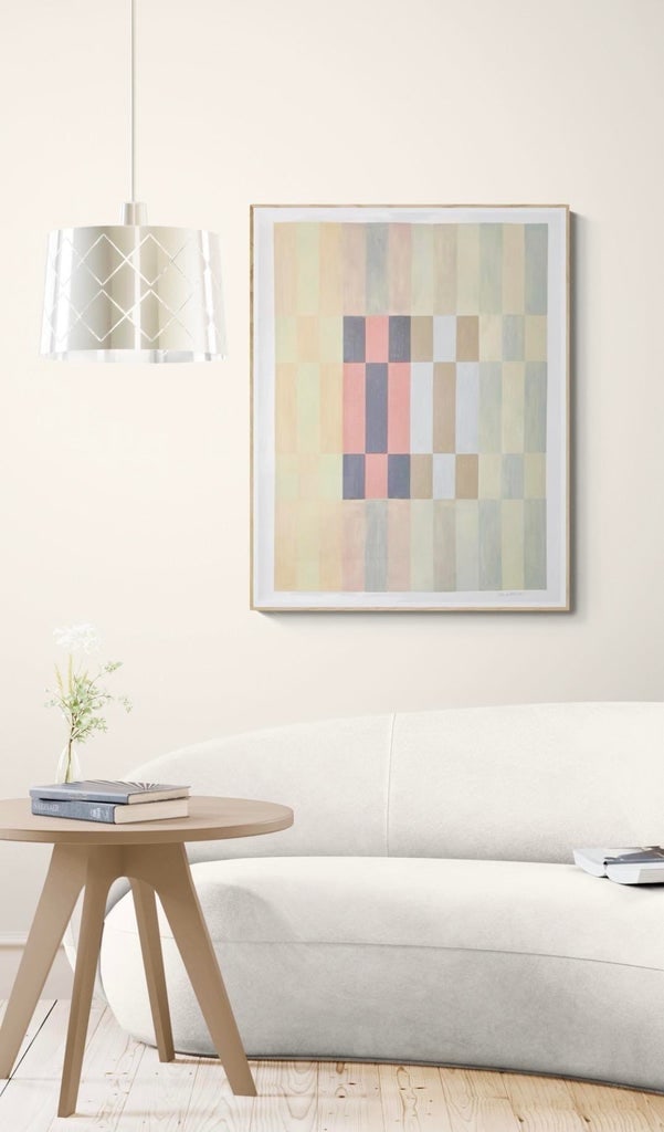 Mixed Media Grid Painting - 2