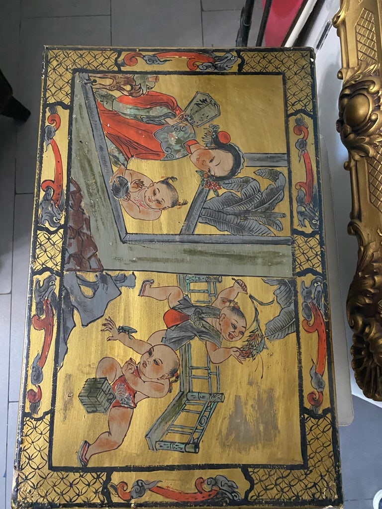 1980s Asian Painted Chest - 2