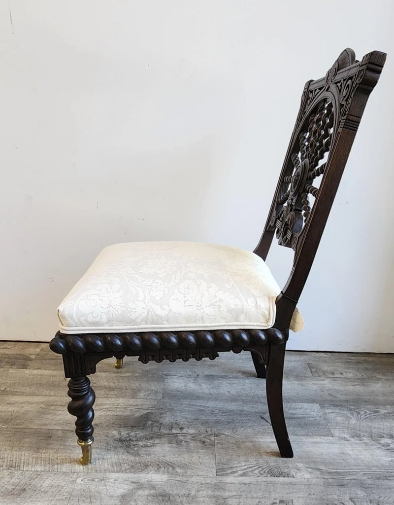 19th Century Barley Twist Slipper Chair - 3
