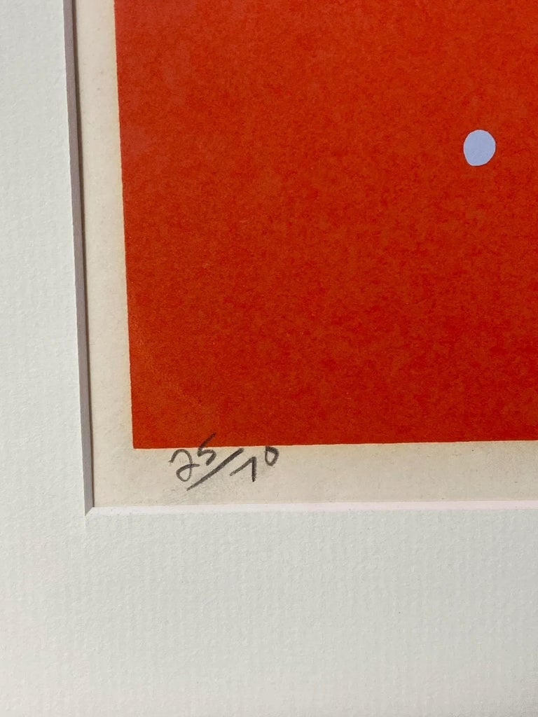 Mid-Century Abstract Axolotl Fish Lithograph Artwork by Robert Sargent - 7