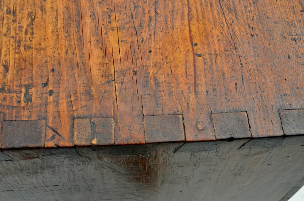 Antique Korean Elm Bandaji Blanket Chest - 7