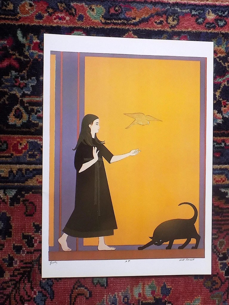 Vintage 20th Century Signed/Titled Will Barnet Lithograph "Youth" - 2