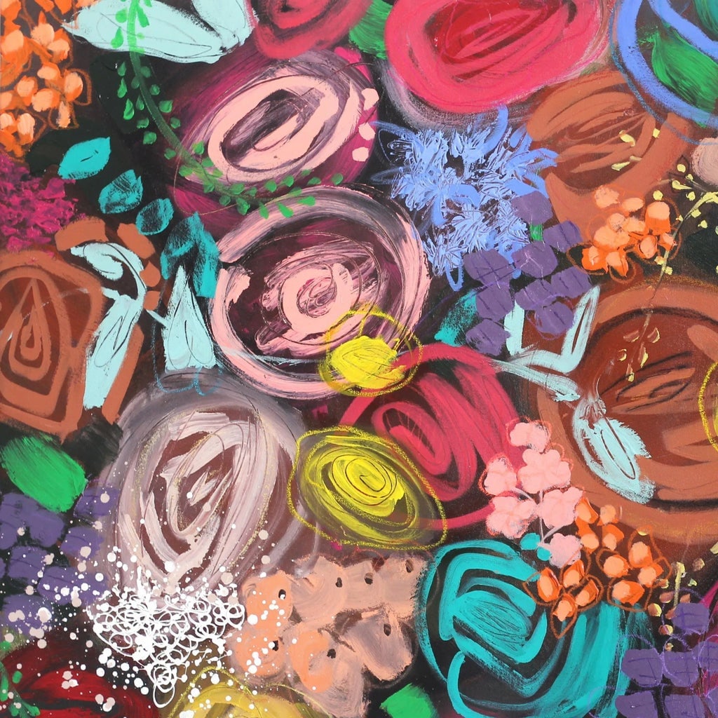 Sally K "Bloom I" Original Painting - 2