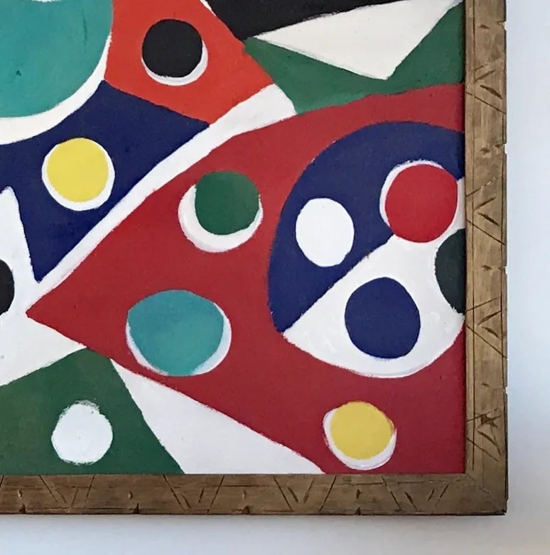 1980s Kim Robert Macconnel Large Acrylic on Canvas Painting, Framed - 3