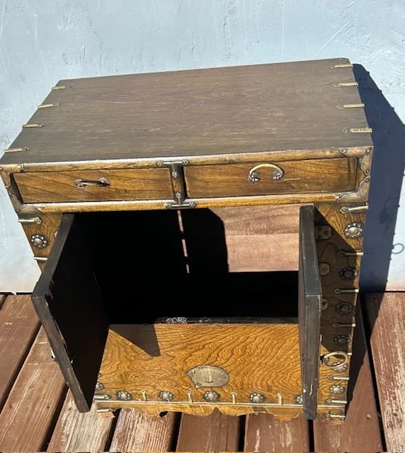 1960s Small Korean Tansu-Style Cabinet With Drawers - 5
