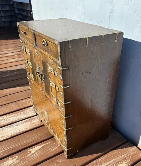 1960s Small Korean Tansu-Style Cabinet With Drawers - 8