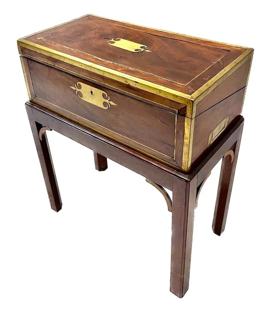 Antique Portable Campaign Writing Desk - 2