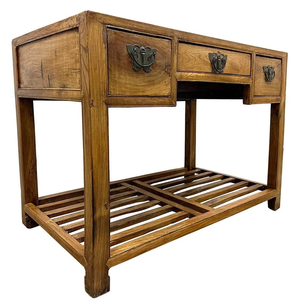 19th Century Antique Chinese Carved Secretary/Writing Desk - 2