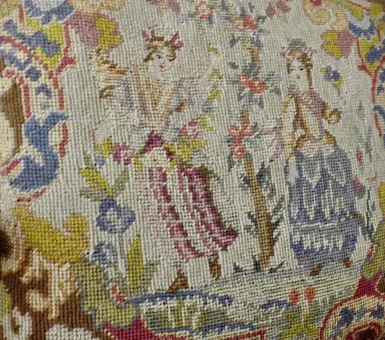 Late 19th Century French Needlepoint Rococo Fauteil - 9
