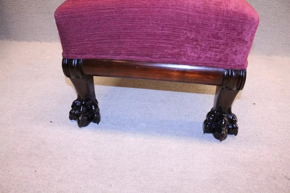 19th Century Victorian Horner Mahogany Bedroom, Boudoir Chair - 7