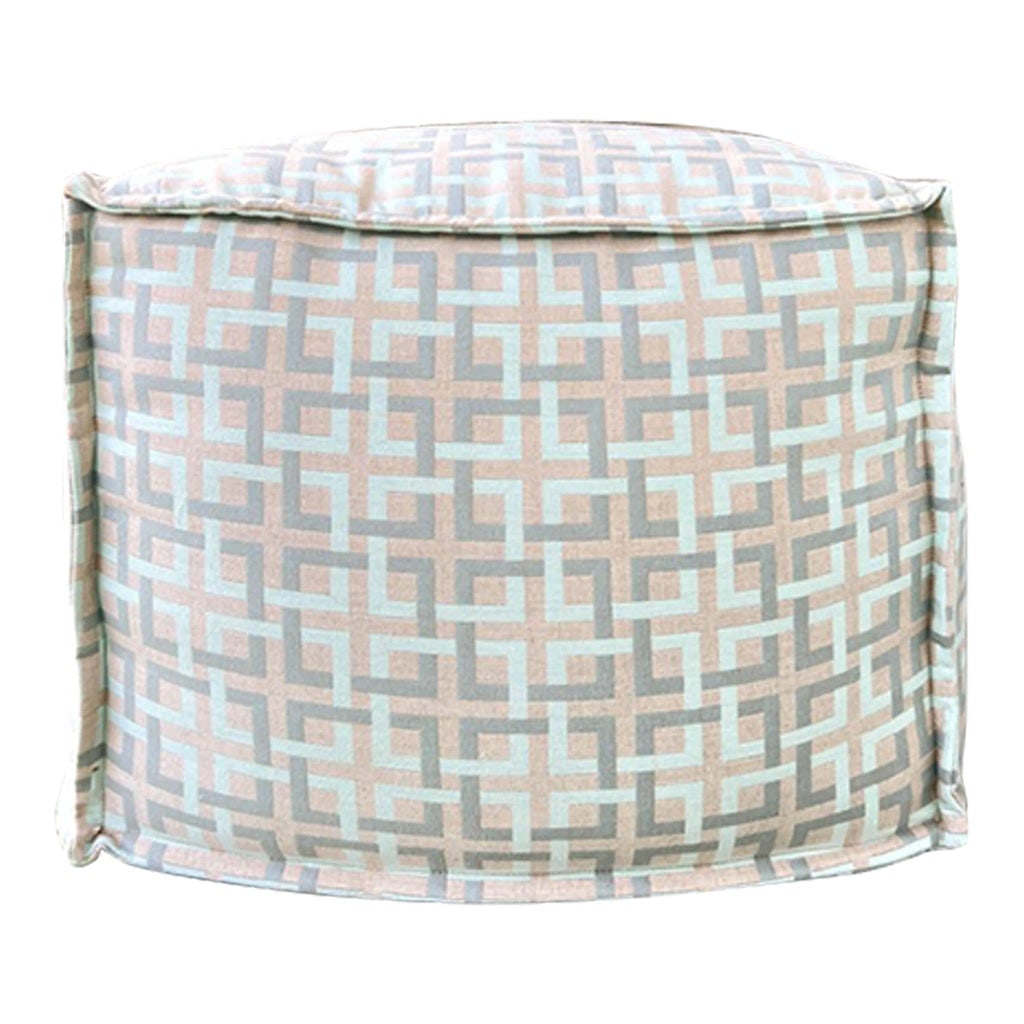 2009 Lee Industries Pouf/Slipcover Ottoman With Self Flange Welt & Retired Fabric: The item offered is a quality Pouf/Slip Cover Ottoman by Lee Industries in North Carolina. They are known for their style, quality, and earth-friendly materials. This slip-cover ottoman's fabric is