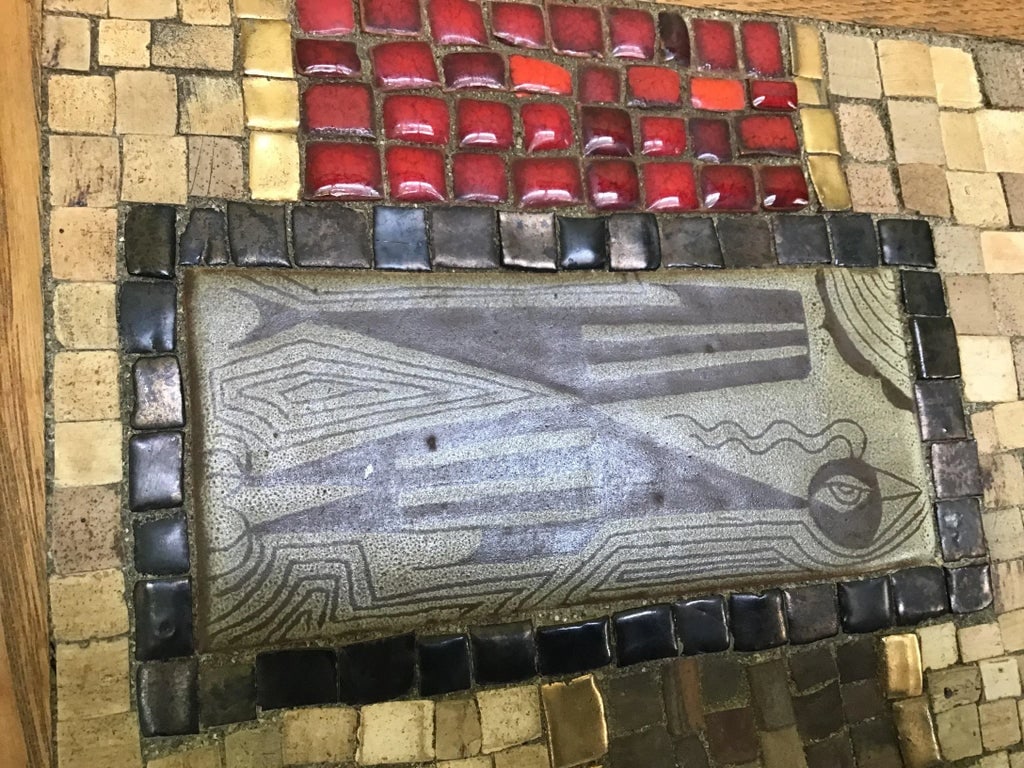 1950s Vintage Large David Holleman Mosaic Tile Wall Sculpture - 7