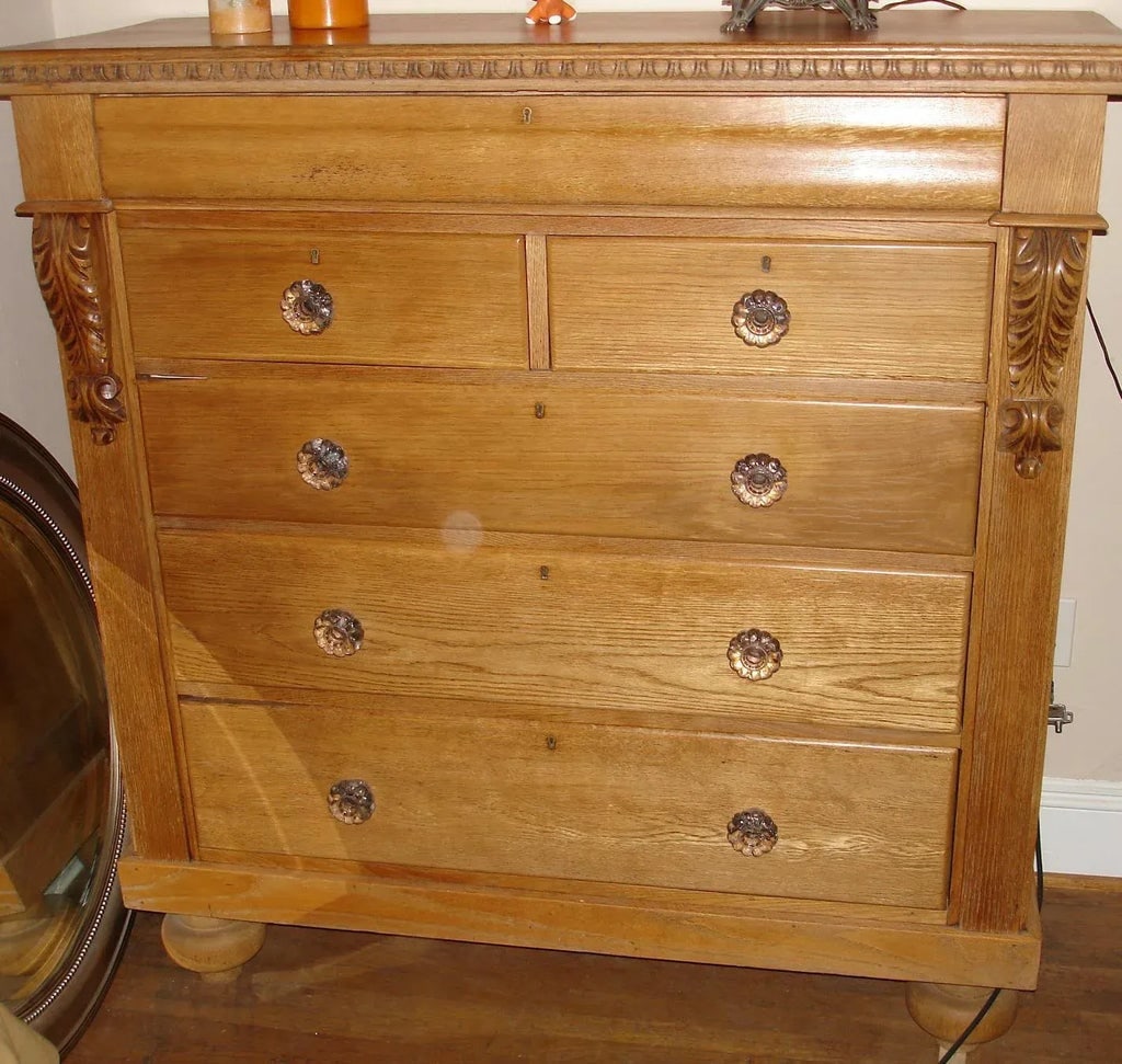 1920's Vintage Empire Style Chest of Drawers - 4