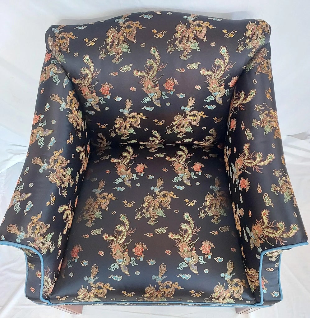 Diminutive Chinoiserie Newly Re-Upholstered Chippendale Armchair - 2