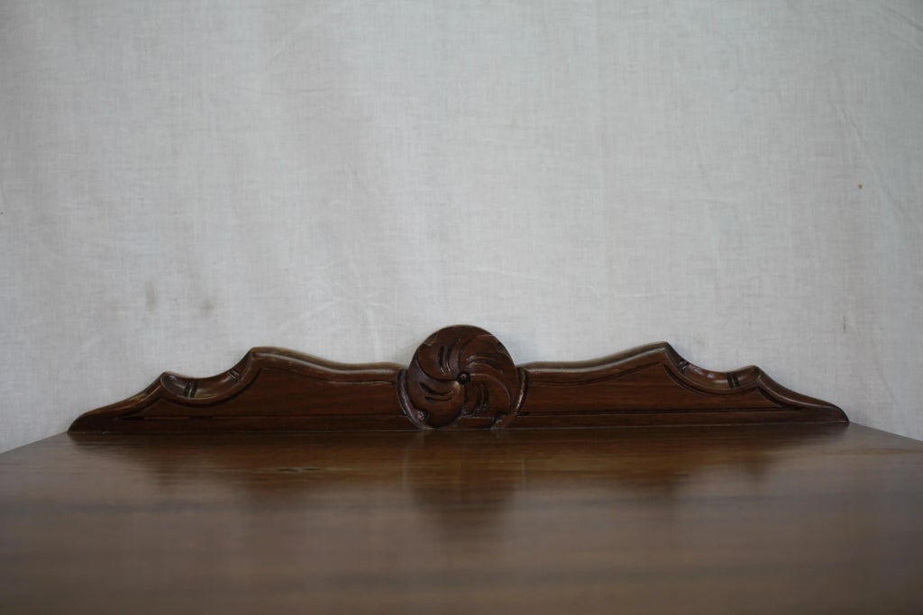 1920s Antique Walnut French Style Telephone Hallway Table - 7
