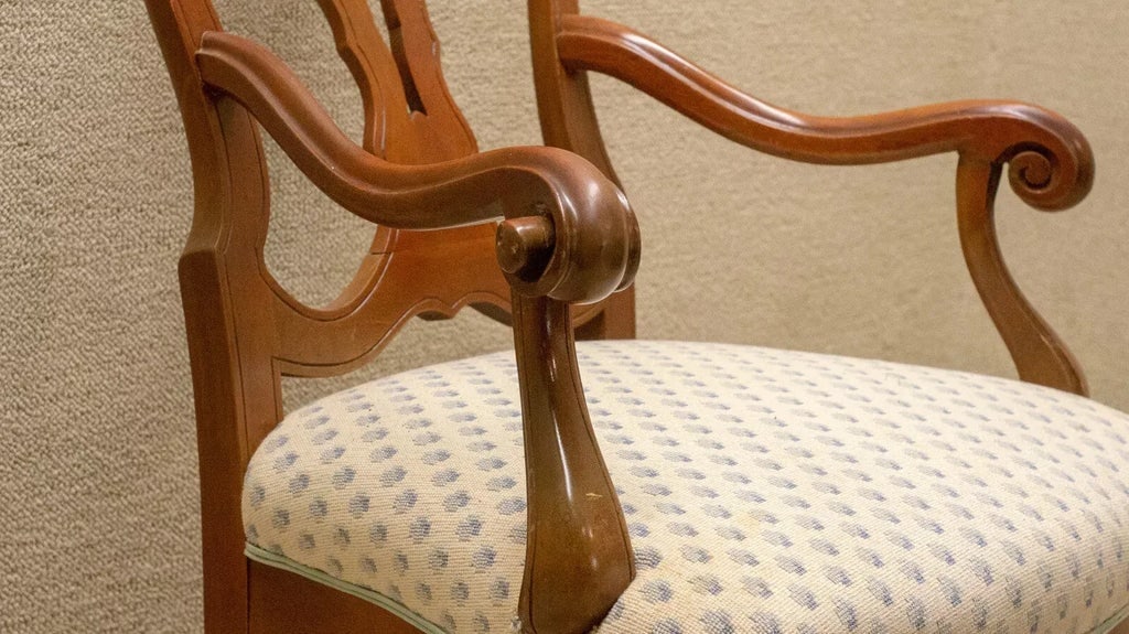 Pair of Mid 20th Century Walnut Italian Dining Room Chairs, Newly Upholstered & Restored - 7