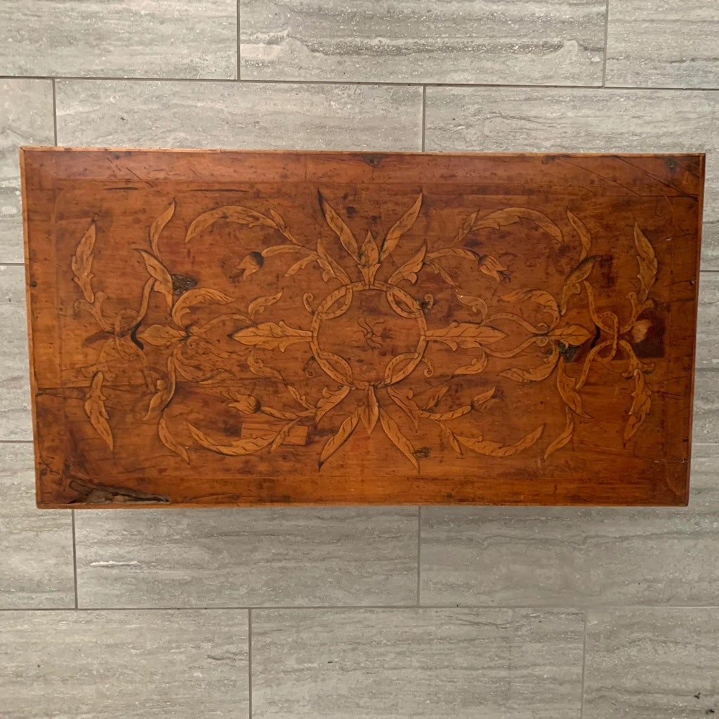 Antique Handmade Wooden Trunk - 4