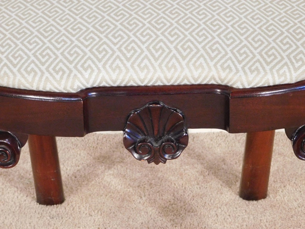 Kindel Winterthur Queen Anne Mahogany Cherry Shell Carved Arm Chair #1 - 2