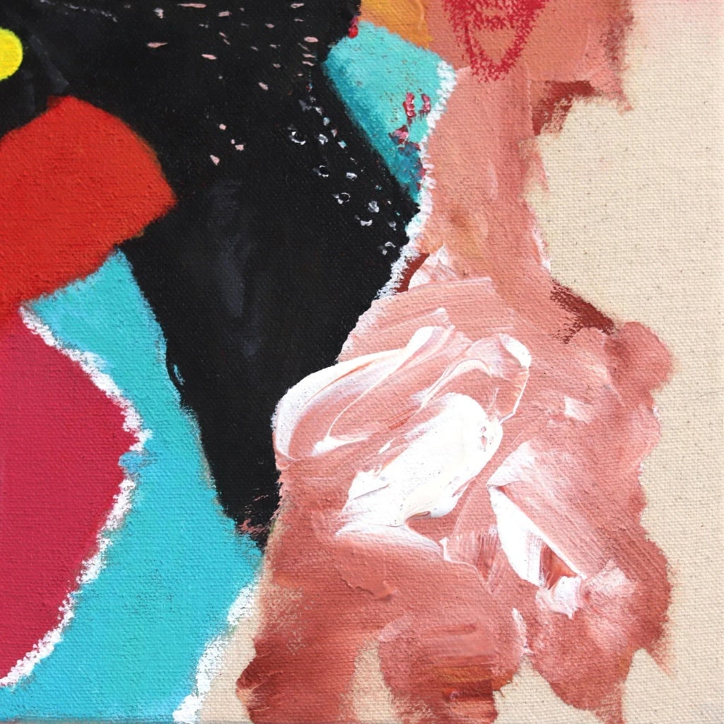 Original Acrylic Painting on Canvas "Artist Palette/ Leather Jacket" Original Artwork by Brandon Neh - 5