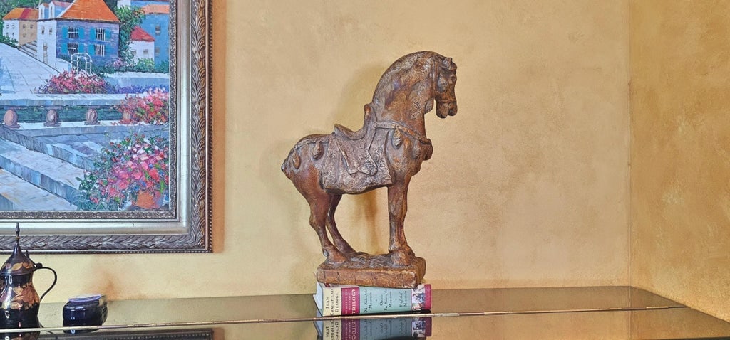 Attila Tivadar's Cast Stone Horse Sculpture, Original Repro of the Artist Marked #An1 - 12