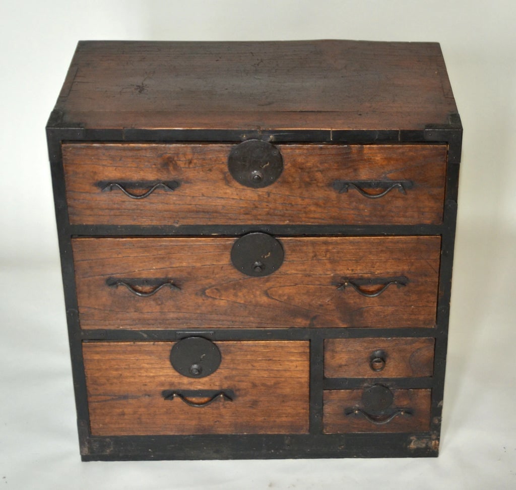 Antique JapaneseSmall Ko Dansu Tansu Chest - 2