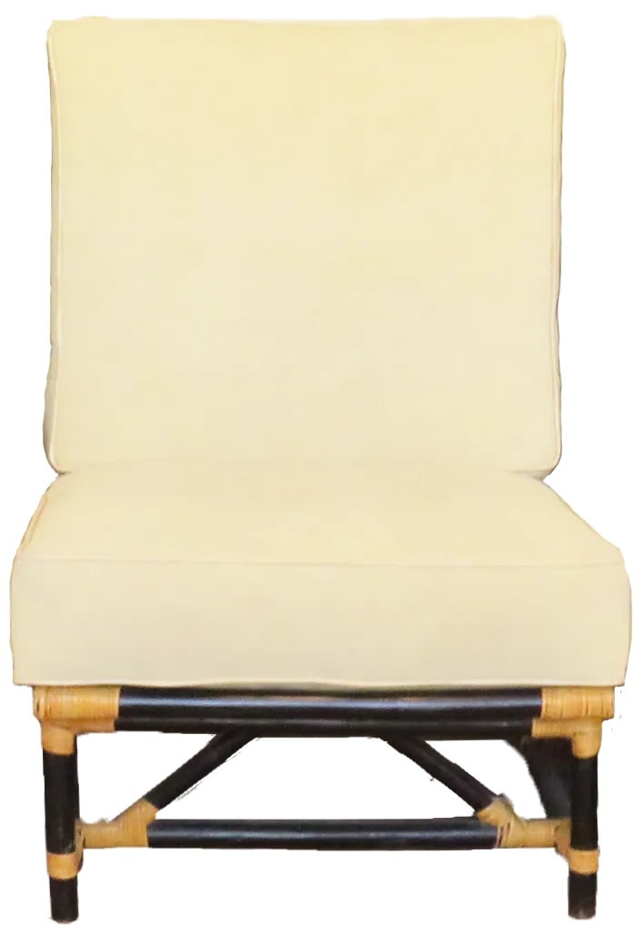 1950s Natural Bamboo / Rattan 3-Seat Sectional Sofa in the Style of John Wisner for Ficks Reed - 7