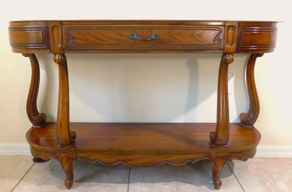 Vintage Mid-Century j.b. Van Sciver White Marble Top Solid Mahogany Wood Sideboard Buffet - 4