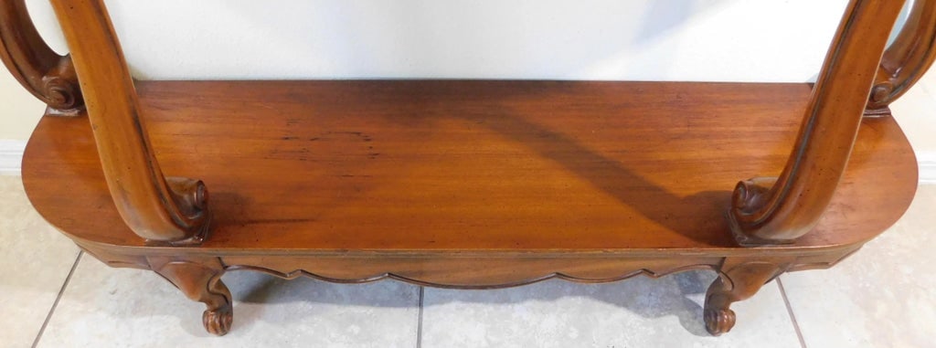 Vintage Mid-Century j.b. Van Sciver White Marble Top Solid Mahogany Wood Sideboard Buffet - 6